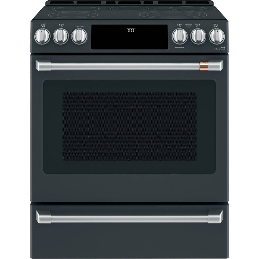 30 Inch Wide 5.7 Cu. Ft. Slide In Radiant Electric Range with Touch Controls and Warming Drawer (single Oven)
