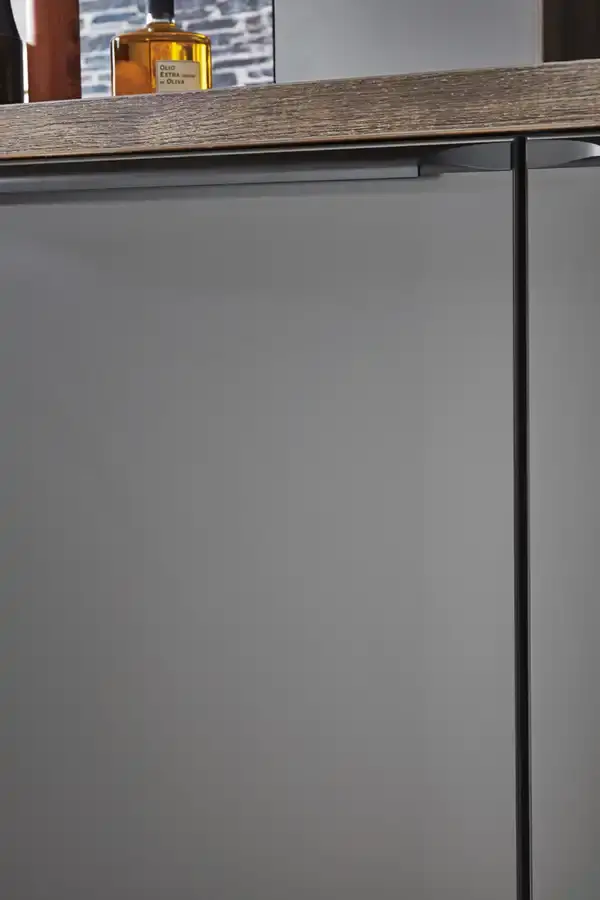Artis, Titanio Matt 937. Flat Front Cabinetry.