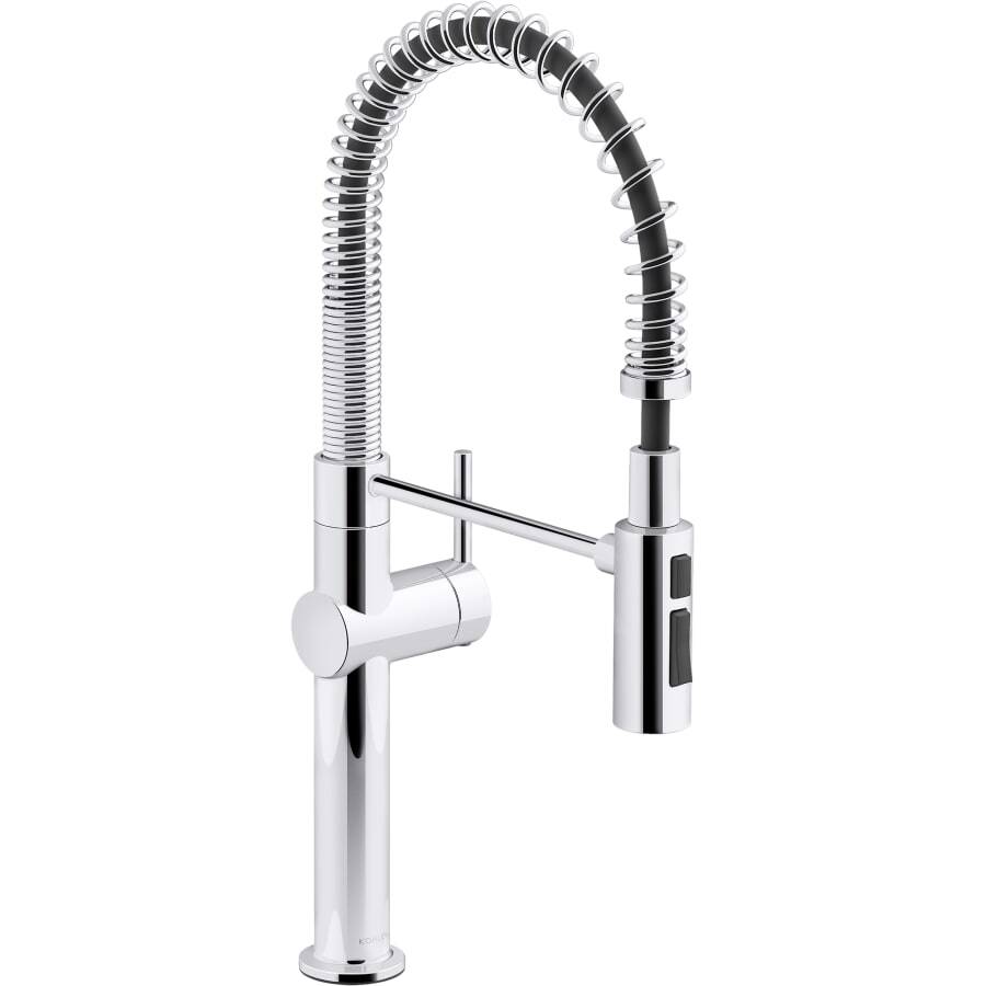 Crue 1.5 GPM Single Hole Pre-Rinse Pull Down Kitchen Faucet - Includes Escutcheon