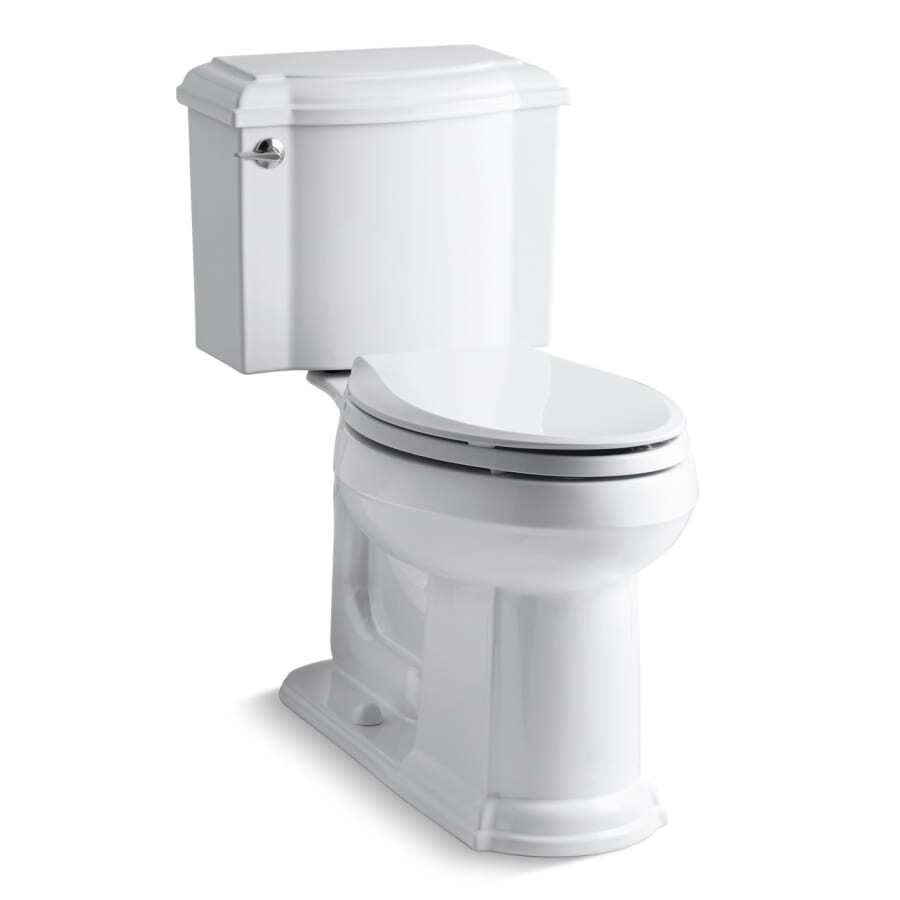 Devonshire 1.28 GPF Two-Piece Elongated Comfort Height Toilet with AquaPiston Technology