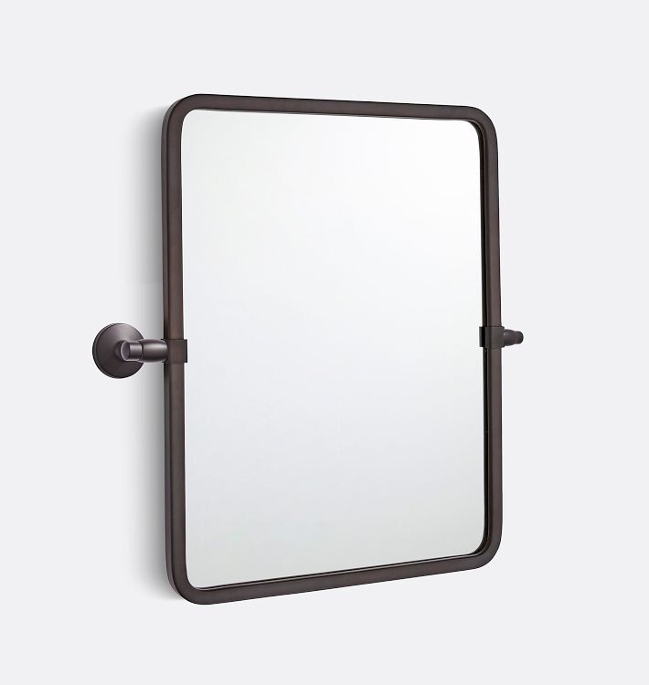 Eastmoreland Rounded Rectangle Pivot Mirror, 20"W X 24"H