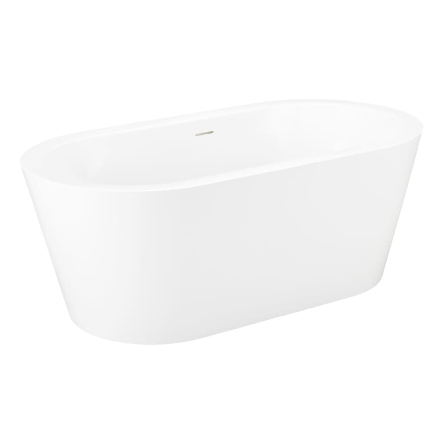 Leith 61" Acrylic Soaking Tub with Integrated Overflow and Drain