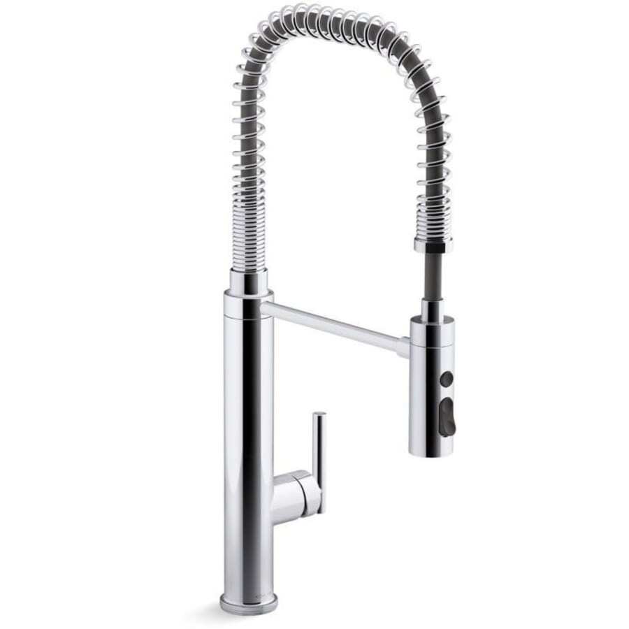 Purist 1.5 GPM Single Hole Pre-Rinse Kitchen Faucet with Sweep Spray, DockNetik, and MasterClean Technologies