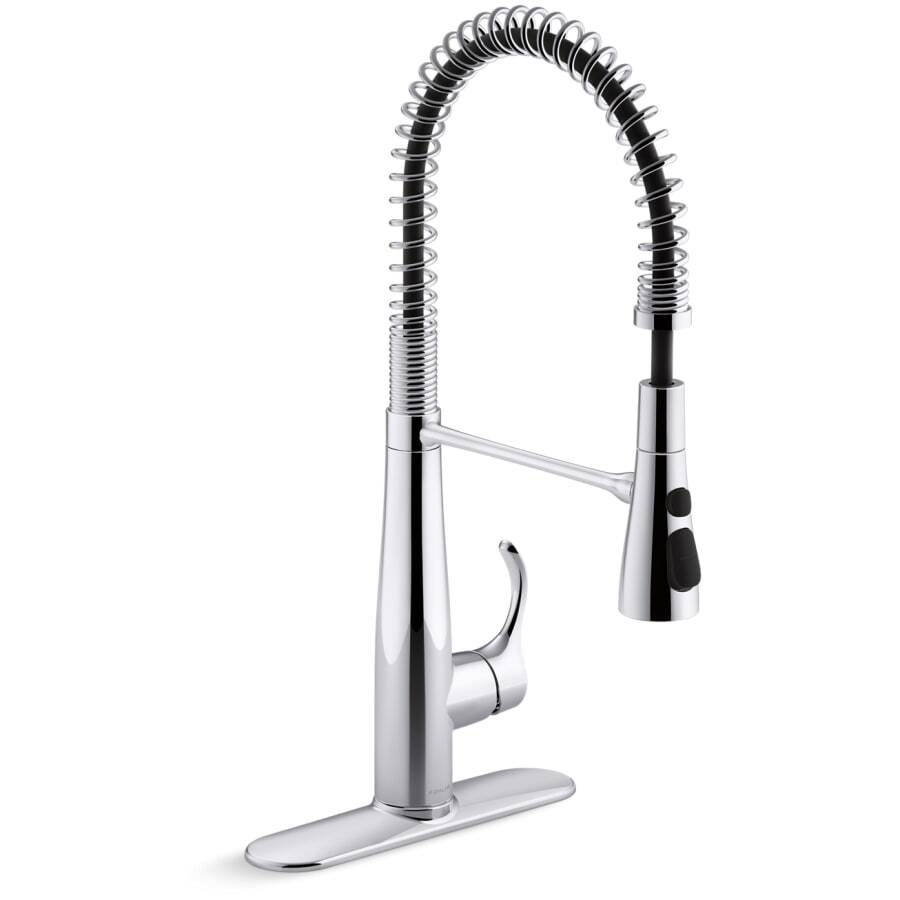 Simplice 1.5 GPM Single Hole Pre-Rinse Pull Down Kitchen Faucet - Includes Escutcheon